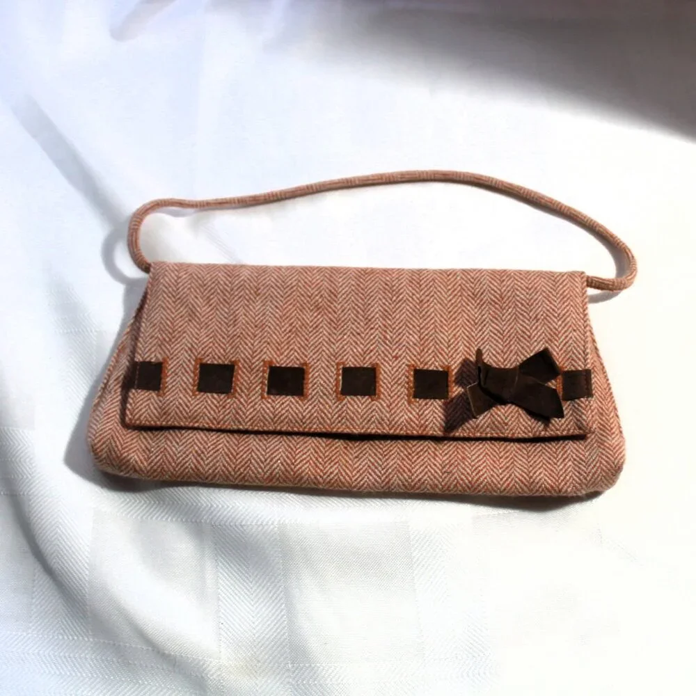Buji Baja Wool Blend Clutch / Purse